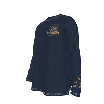 Lake Erie Ohio Walleye Capital Long Sleeve Fishing Shirt