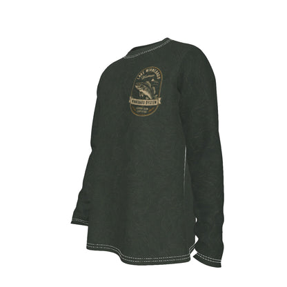 Lake Winnebago Wisconsin Walleye Long Sleeve Fishing Shirt