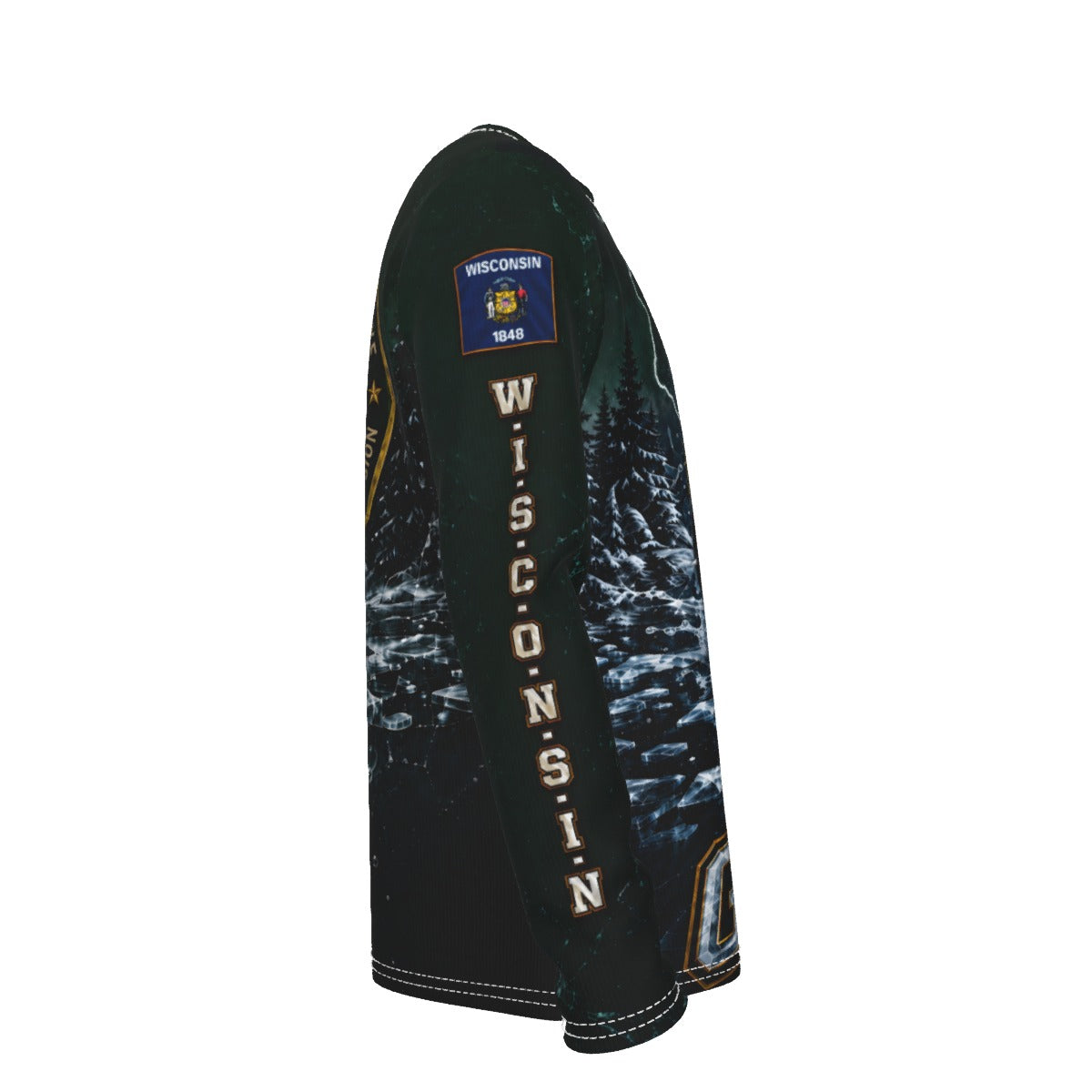 Personalized Wisconsin Walleye Fishing Long Sleeve Shirt