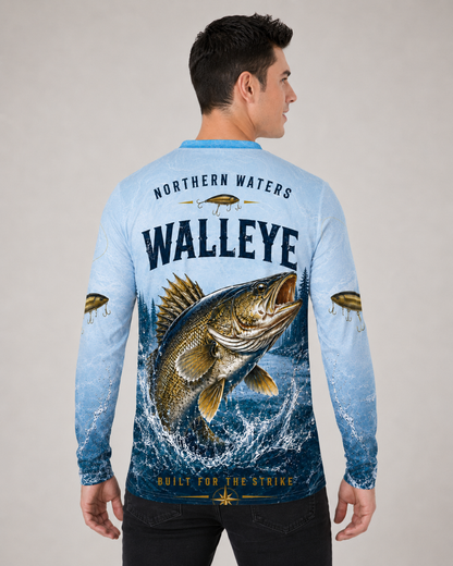 Walleye Fishing Co. Long Sleeve Shirt – Northern Waters Performance Jersey Shirt