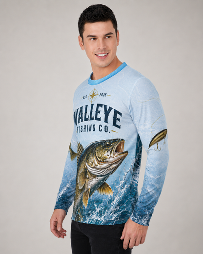 Walleye Fishing Co. Long Sleeve Shirt – Northern Waters Performance Jersey Shirt